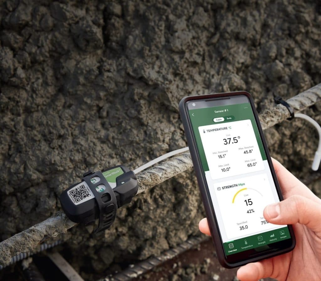 SmartRock Giatec: resistenza del calcestruzzo in tempo reale-8 SmartRock Giatec è la soluzione digitale per conoscere in tempo reale la resistenza del calcestruzzo in opera. Scopri il monitoraggio smart in cantiere-8